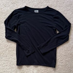 32 Degrees Boys Black Base Layer Long Sleeve Top